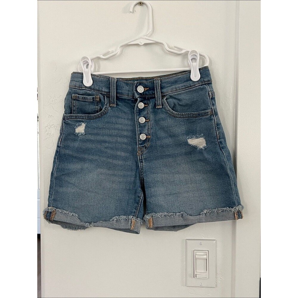 Old Navy Denim Girls high waisted Shorts Sz 14